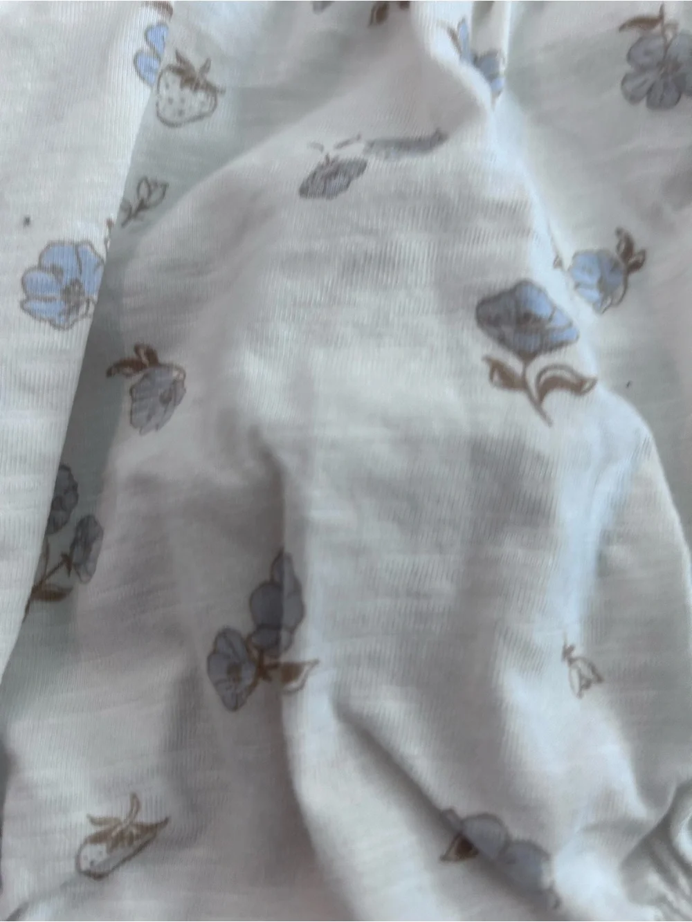 Modern Moments Cream Floral Smocked Long-Sleeve Baby Romper Size 3-6M. NWT